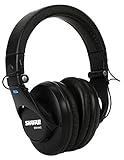Shure SRH440 Professional Studio Headphones, Enhanced Frequency Response and Extended Range for Home and Studio Recording, with Detachable Coiled Cable, Carrying Bag and 1/4' Adapter (SRH440)